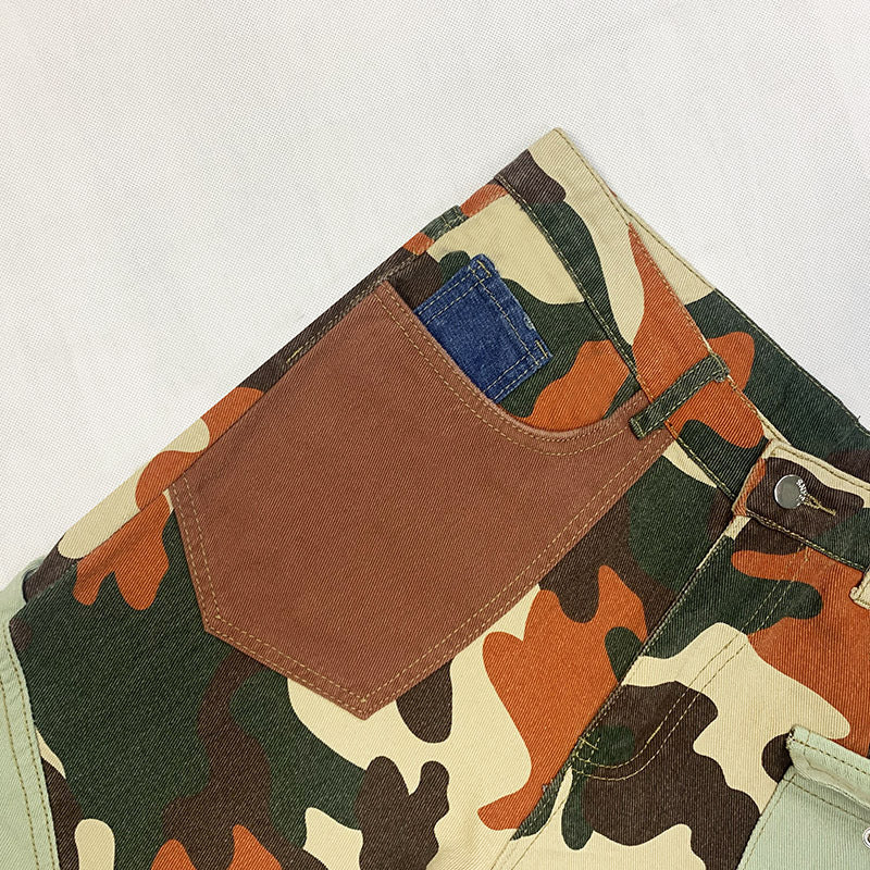 Men's Camouflage Skinny Jeans – Slim Fit Camo Denim Pants