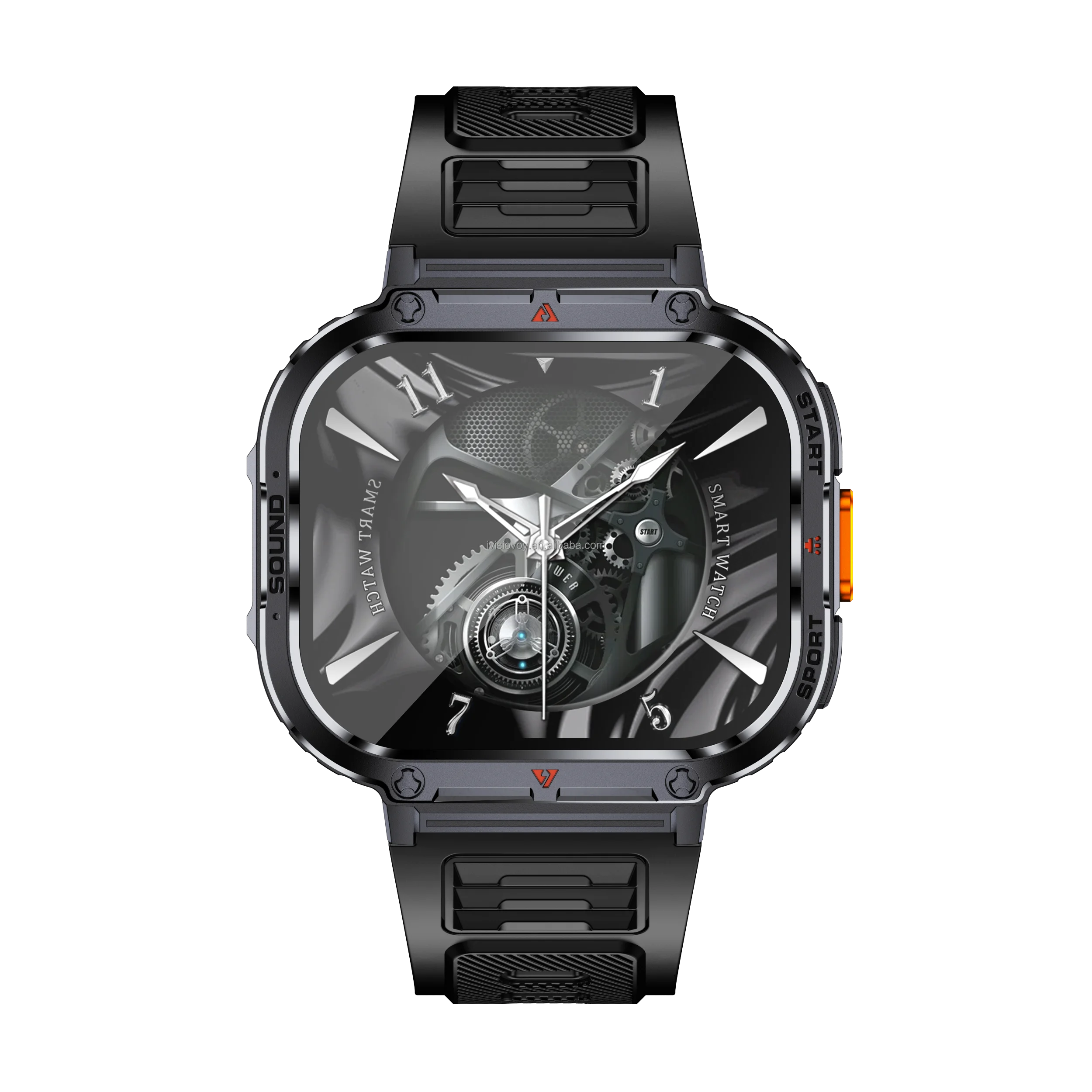 Curved Screen Smart Watch – 2-Inch HD Display Fitness Tracker