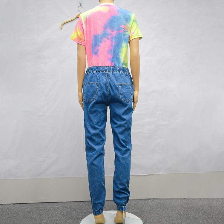 Men's Skinny Fit Denim Jeans – Mid Waist Stretch Pants