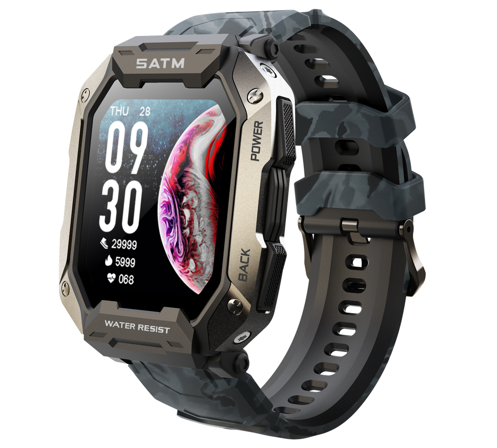 C20 Smart Watch – 5ATM Waterproof Long Battery Life Fitness Tracker