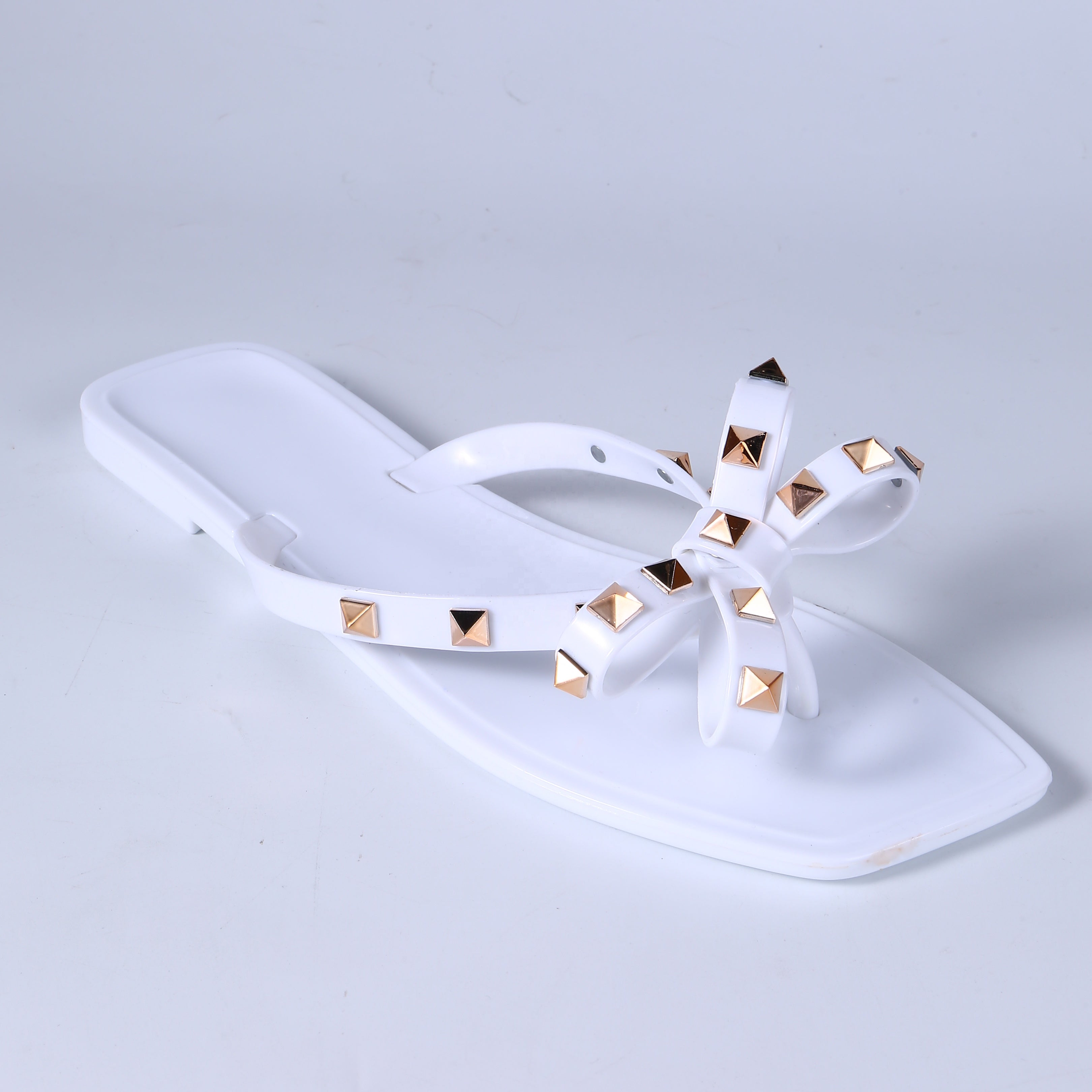 Crystal Jelly Flat Slide Sandals – PVC Flip Flop Slippers