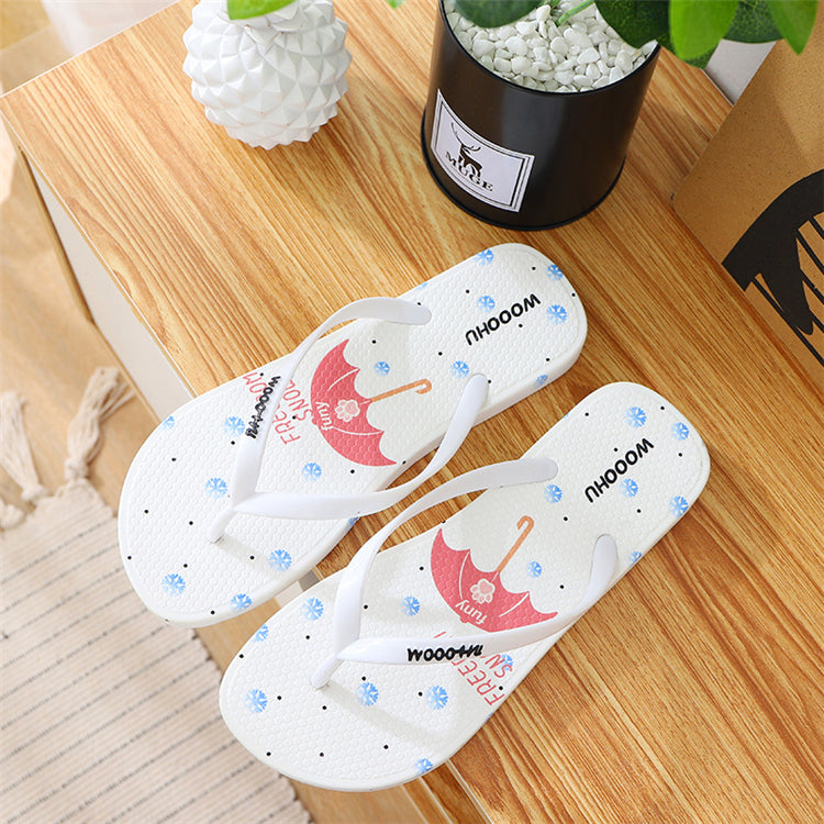 Casual Flat Beach Flip Flops – Lightweight Summer Slippers