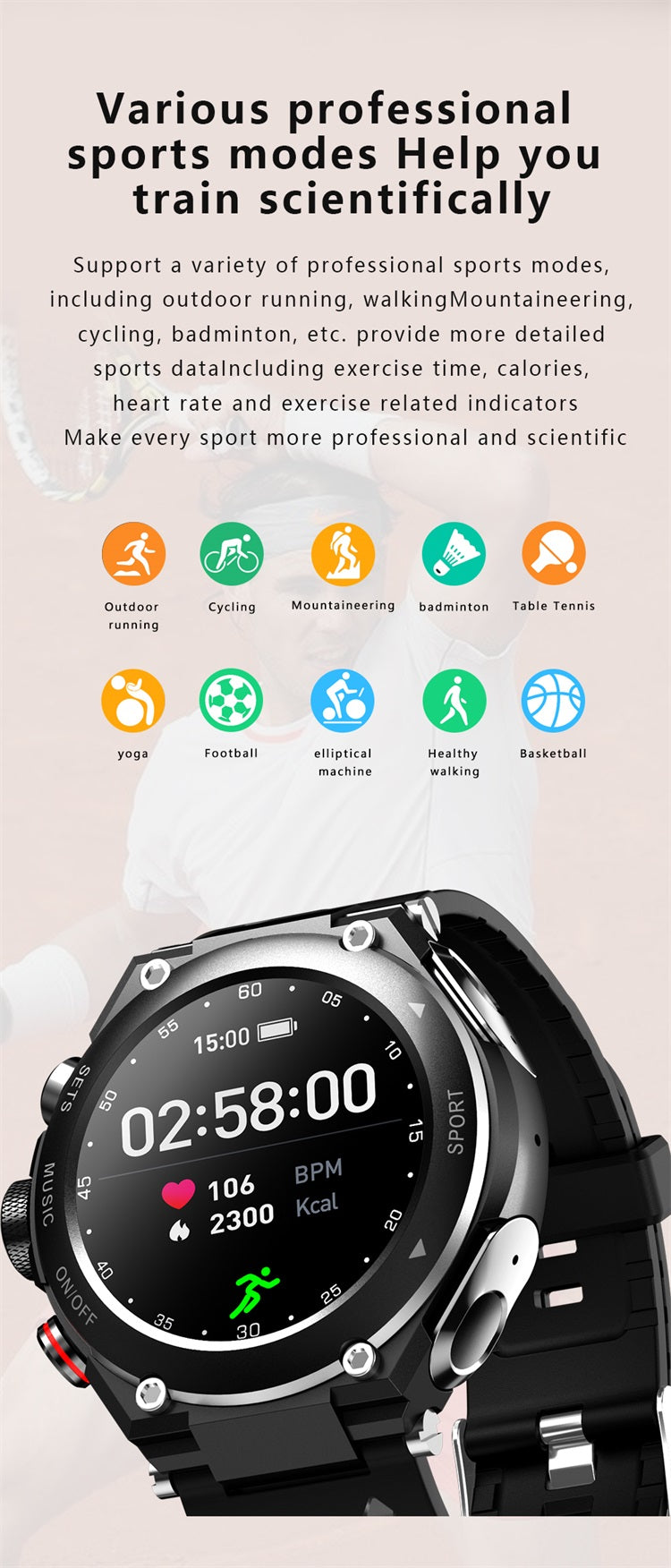 T92 Smartwatch with TWS Earbuds – 2-in-1 Smart Watch & Wireless Earphones