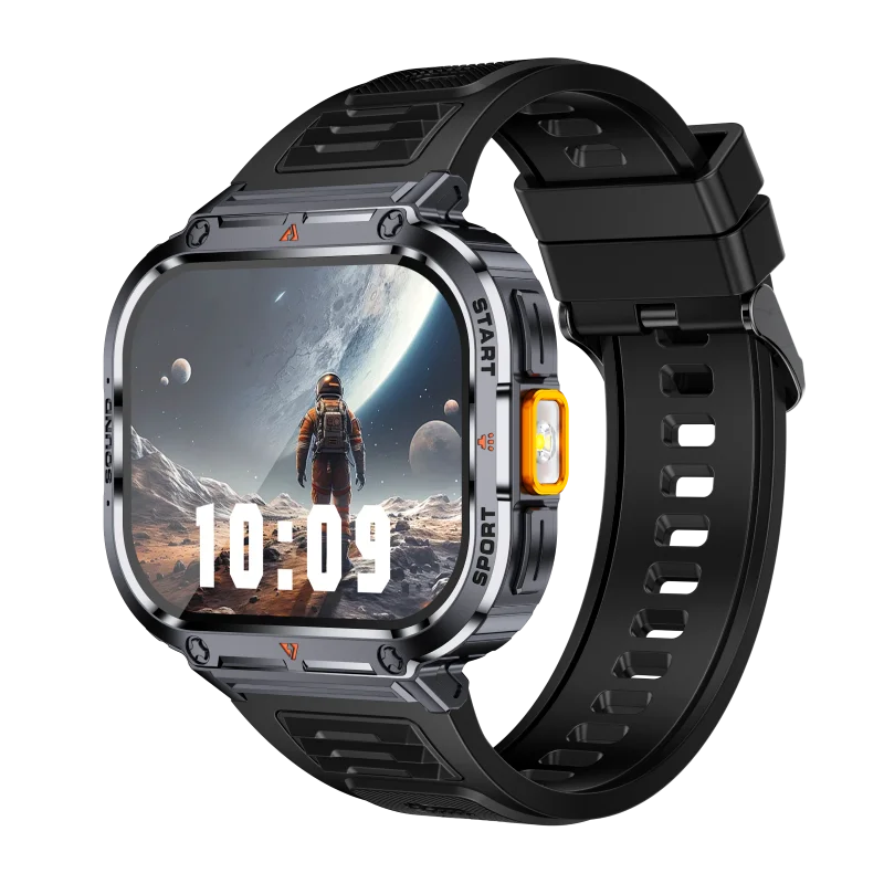 Curved Screen Smart Watch – 2-Inch HD Display Fitness Tracker