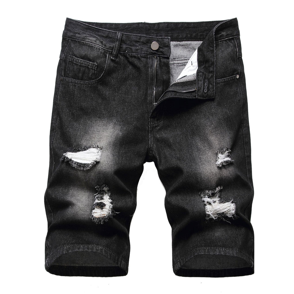 Men's Ripped Denim Shorts – Streetwear Jean Shorts