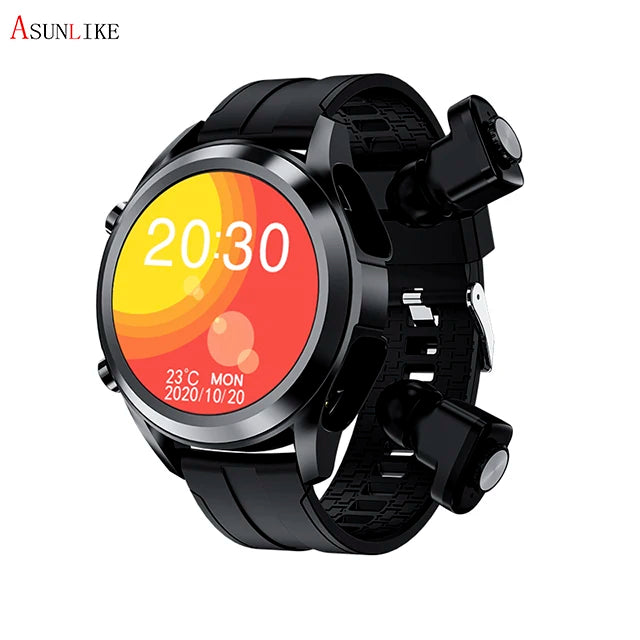 2-in-1 Smart Watch with Earbuds – Wireless Headset Smartwatch