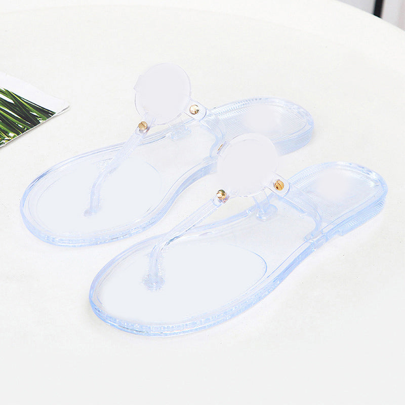 PVC Beach Flip Flops – Lightweight Summer Slippers