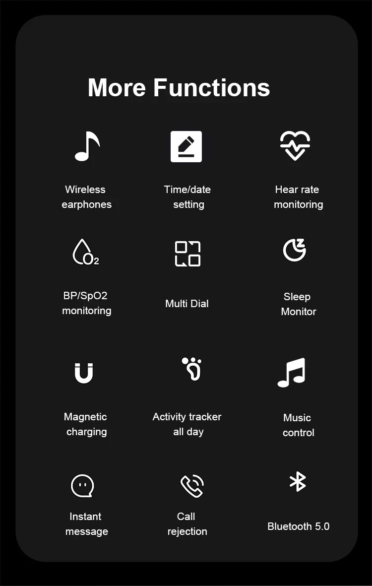 2-in-1 Smart Watch with Earbuds – Wireless Headset Smartwatch