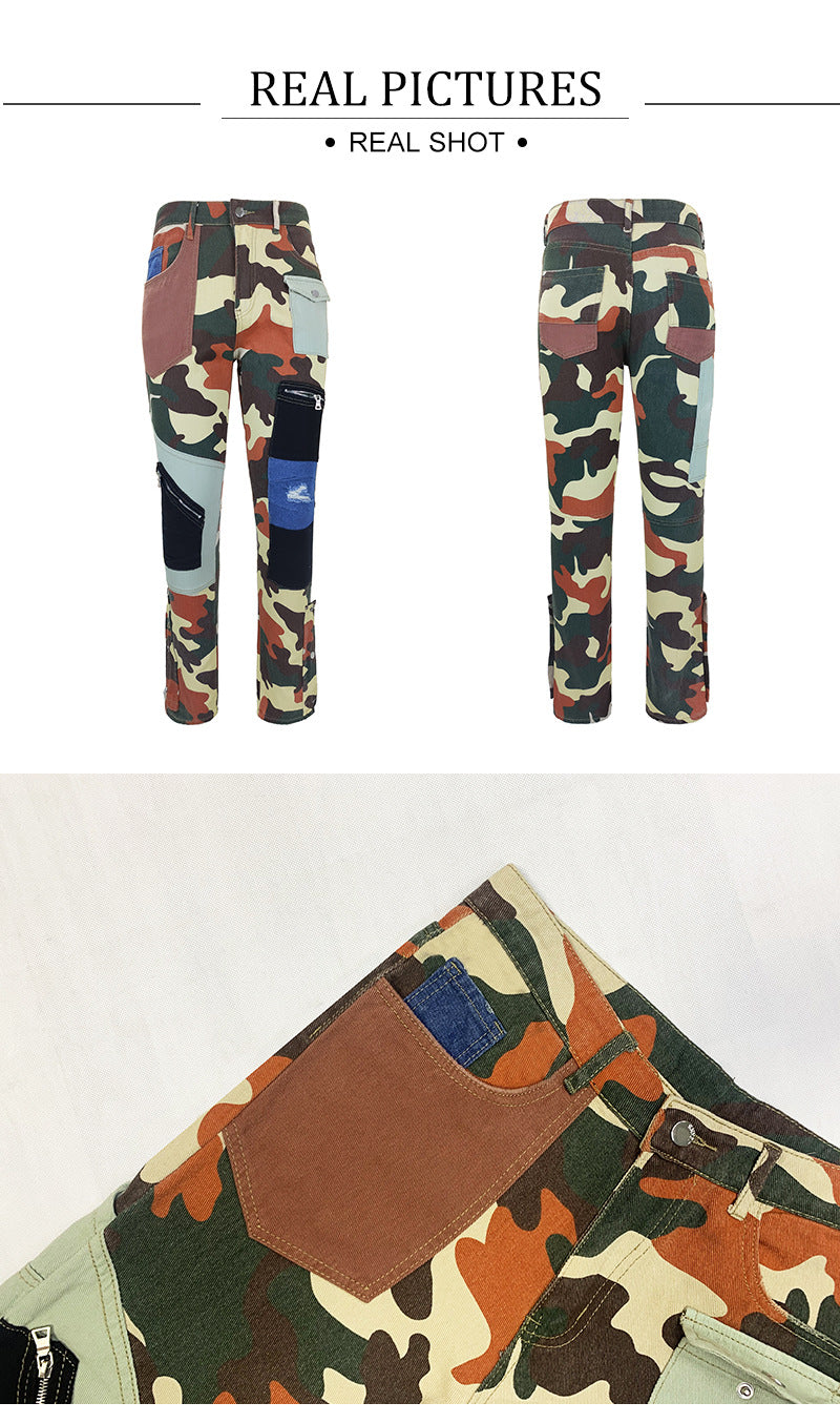 Men's Camouflage Skinny Jeans – Slim Fit Camo Denim Pants