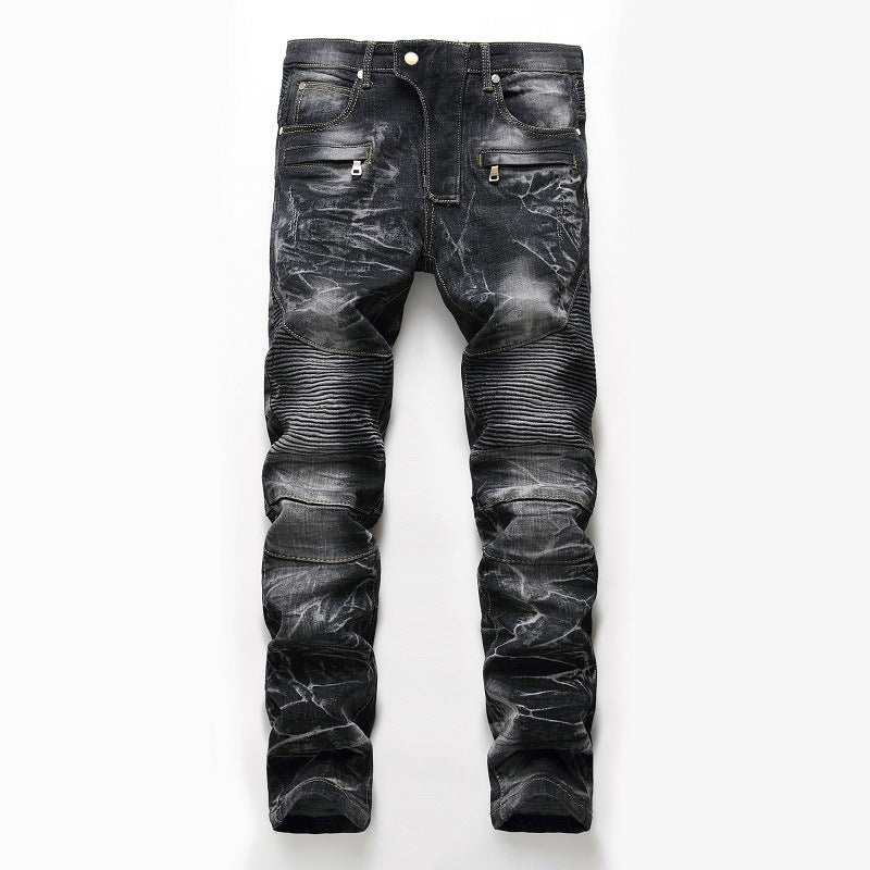 Men's Slim Fit Stretch Denim Jeans – Classic Skinny Straight Leg