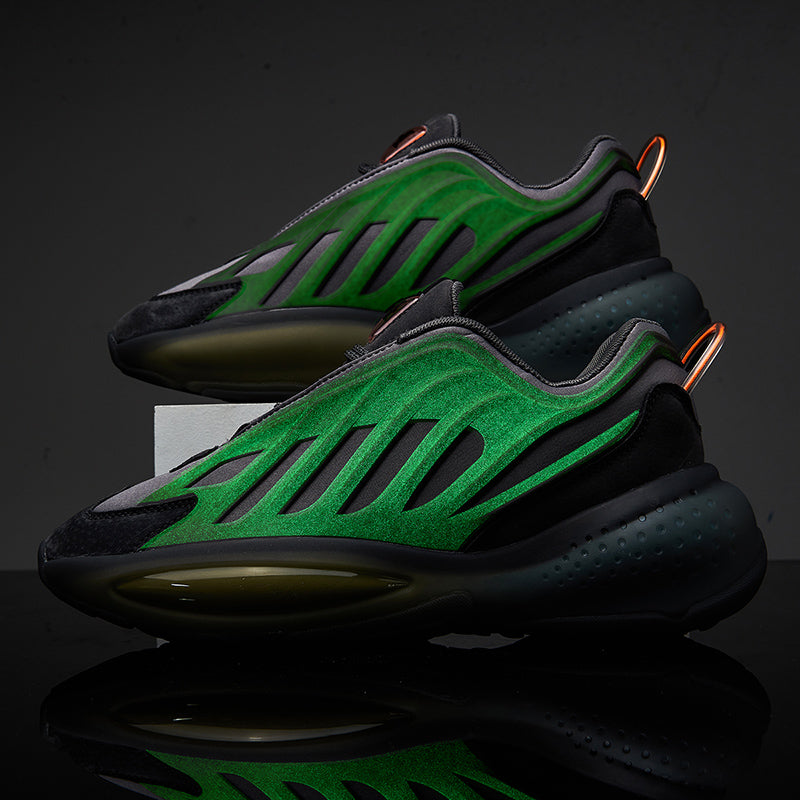Men's Night Reflective Chunky Shoes – Heightening Sport Running Sneakers