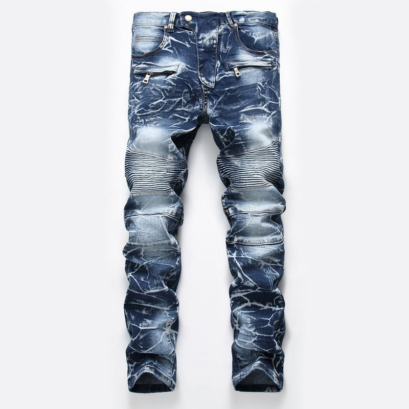 Men's Slim Fit Stretch Denim Jeans – Classic Skinny Straight Leg