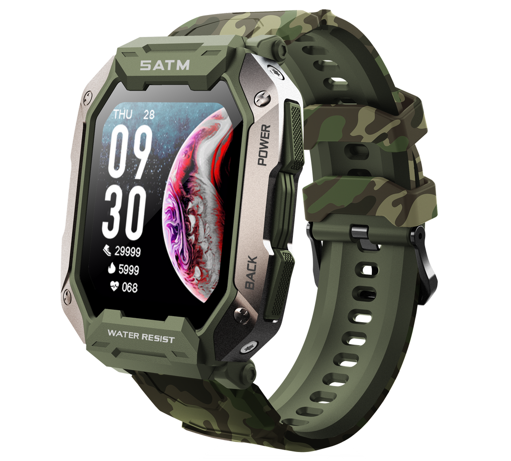 C20 Smart Watch – 5ATM Waterproof Long Battery Life Fitness Tracker