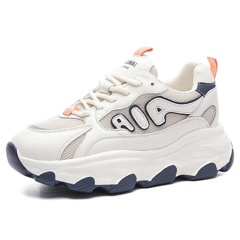 Breathable Thick Platform Sneakers – Chunky Walking Shoes