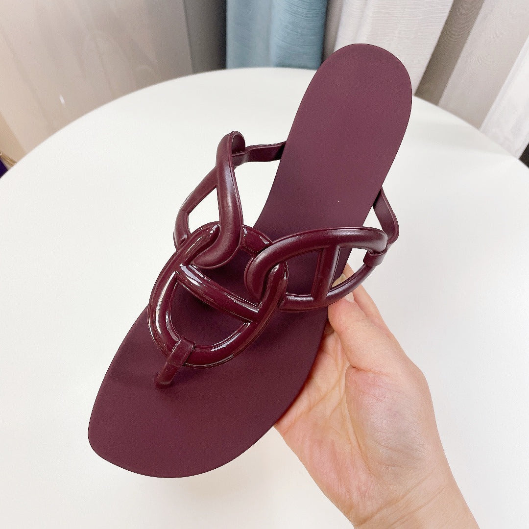 Designer Slide Flip Flop Slippers – Casual Logo Sandals