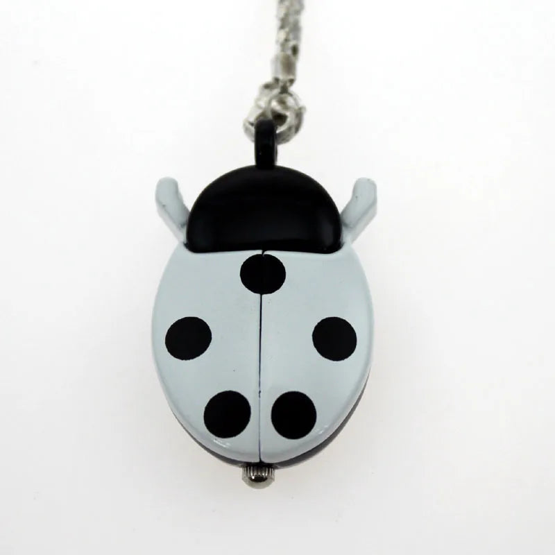 Ladybug Fob Pocket Watch — Colorful Quartz Necklace Watch for Kids & Women, 10 Colors | FireDrips