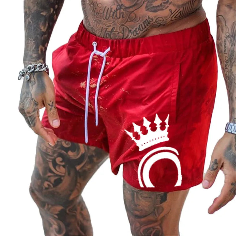 Men's Board Shorts — Streetwear Beach Swim Shorts for Running & Surfing