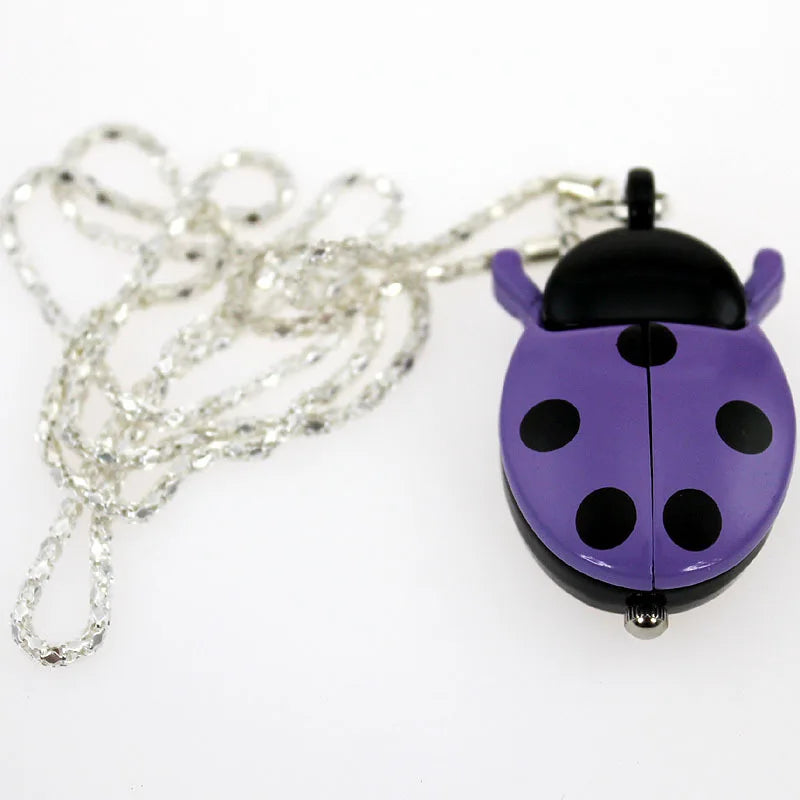 Ladybug Fob Pocket Watch — Colorful Quartz Necklace Watch for Kids & Women, 10 Colors | FireDrips