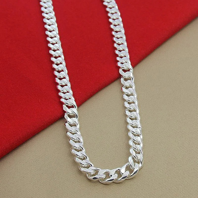 Aravant 10MM Men's Necklace Chain — 925 Silver Fashion Jewelry Accessories