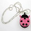 Ladybug Fob Pocket Watch — Colorful Quartz Necklace Watch for Kids & Women, 10 Colors | FireDrips