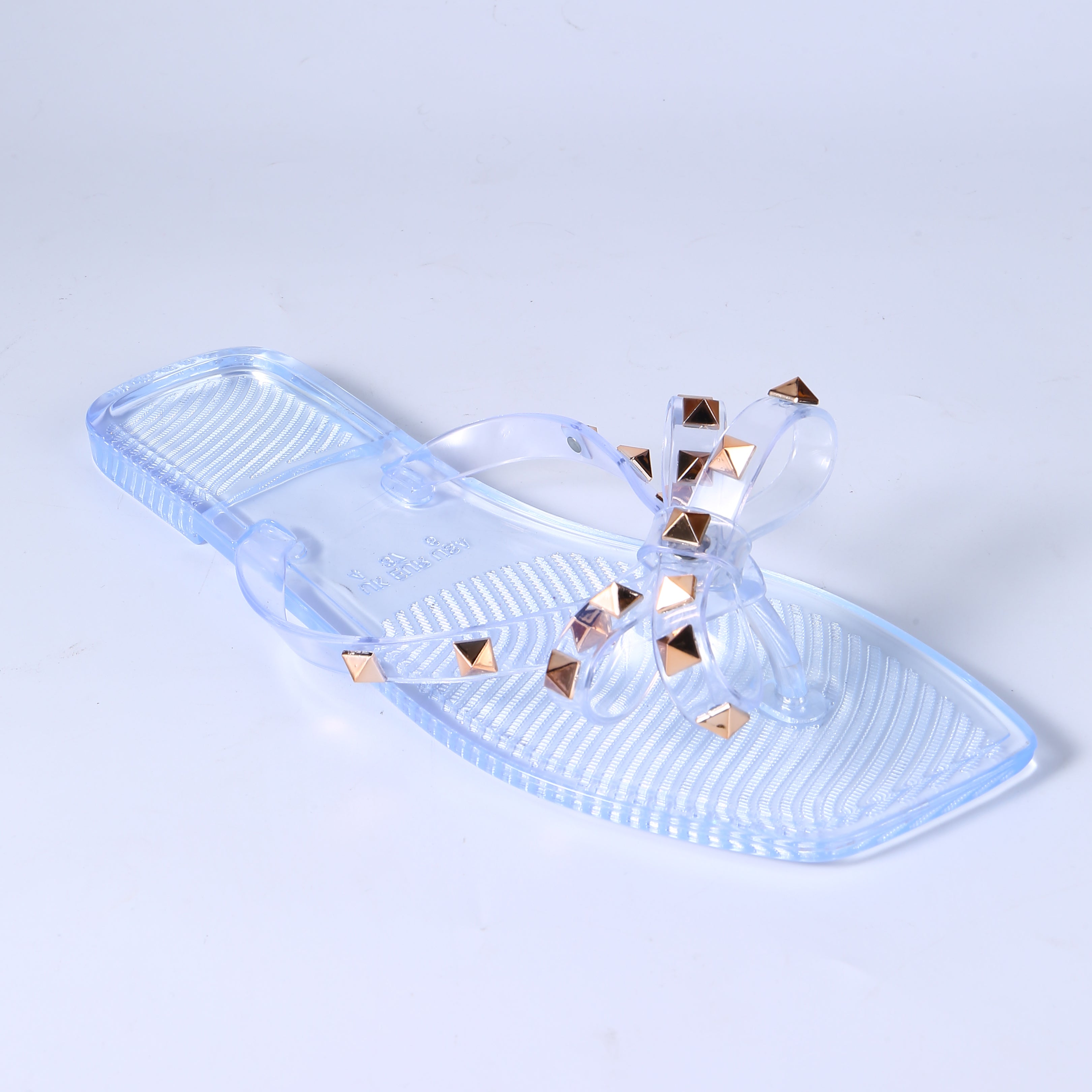 Crystal Jelly Flat Slide Sandals – PVC Flip Flop Slippers