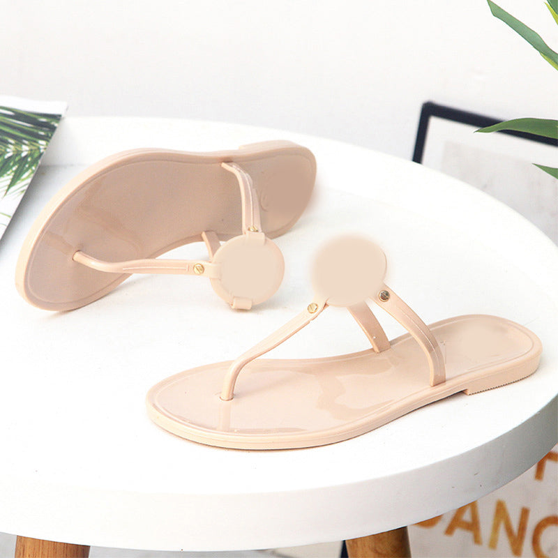 PVC Beach Flip Flops – Lightweight Summer Slippers