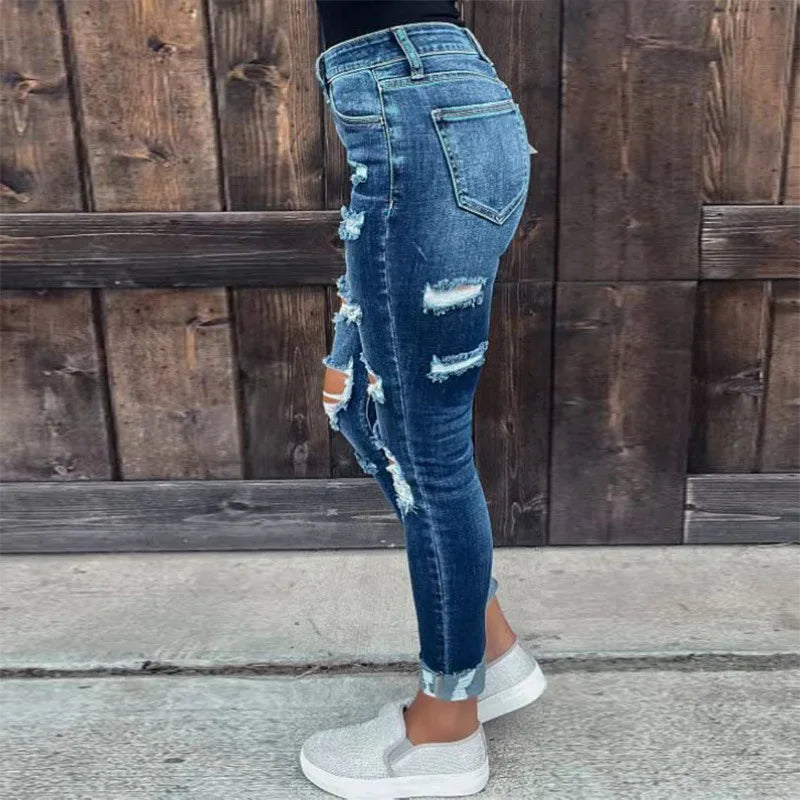 High Waist Baggy Jeans for Women – Casual Wide Leg Denim