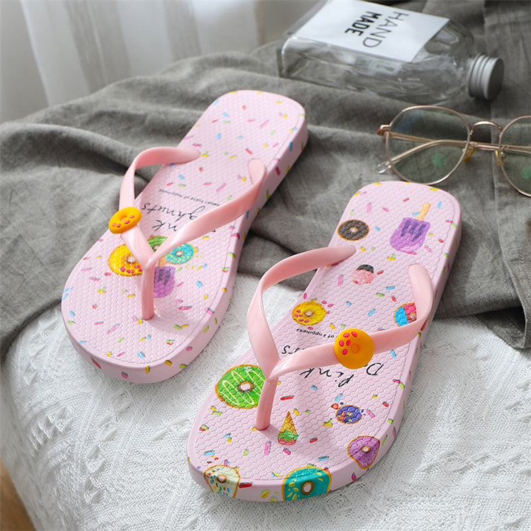 Casual Flat Beach Flip Flops – Lightweight Summer Slippers