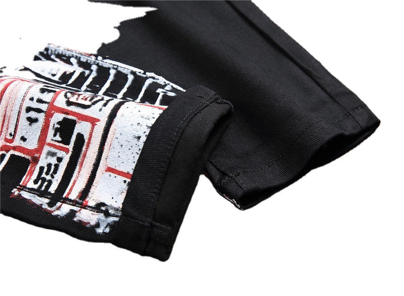 Men's Distressed Denim Jeans – Ripped Streetwear Trousers