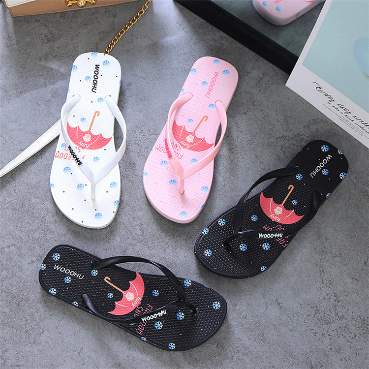 Casual Flat Beach Flip Flops – Lightweight Summer Slippers