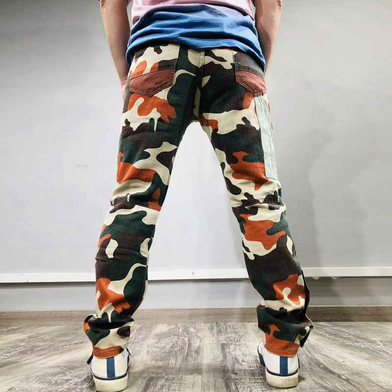 Men's Camouflage Skinny Jeans – Slim Fit Camo Denim Pants
