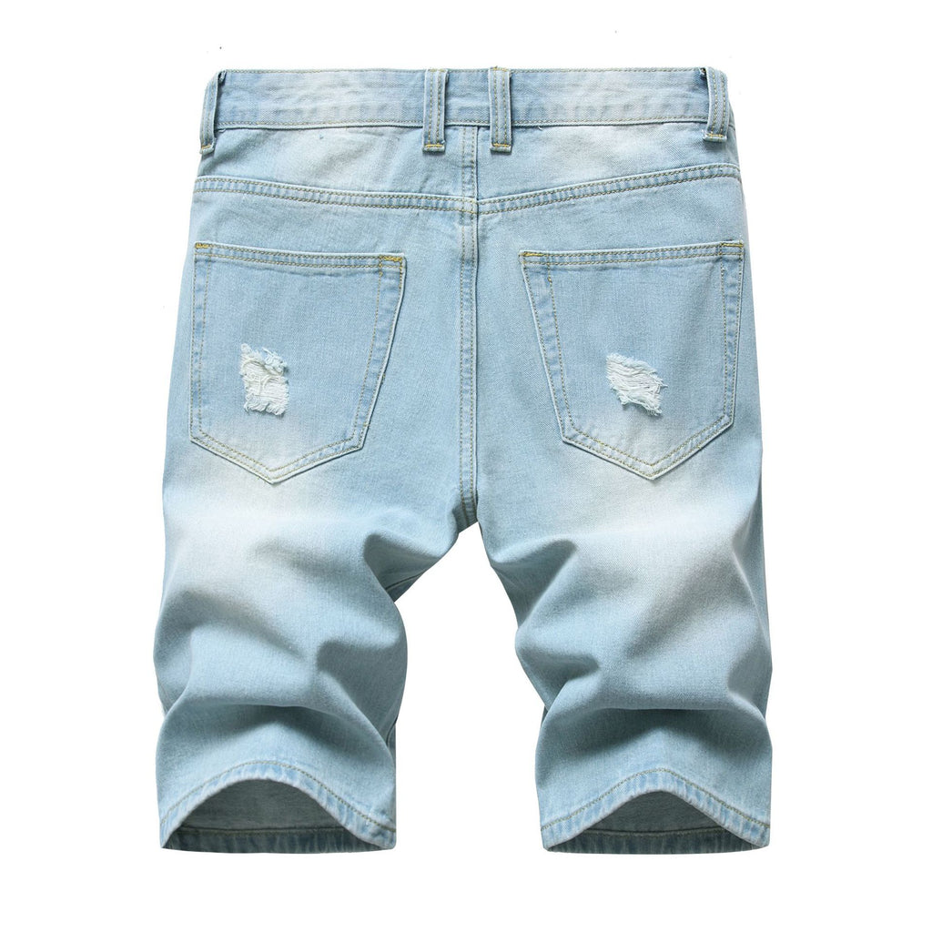 Men's Ripped Denim Shorts – Streetwear Jean Shorts