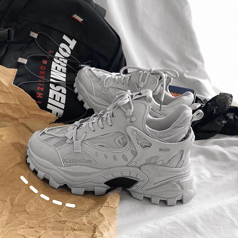 Men's Luxury Chunky Shoes Anti-Slip Sport Sneakers – Designer Casual