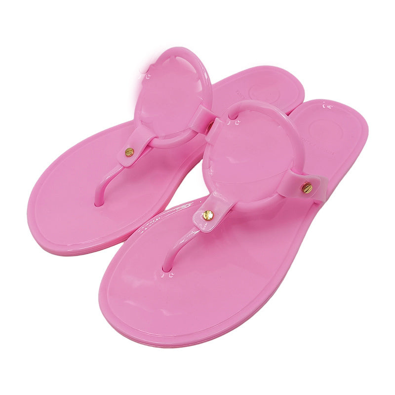 PVC Beach Flip Flops – Lightweight Summer Slippers