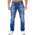 Y2K Straight Leg Boyfriend Jeans for Men — Streetwear Denim Trousers