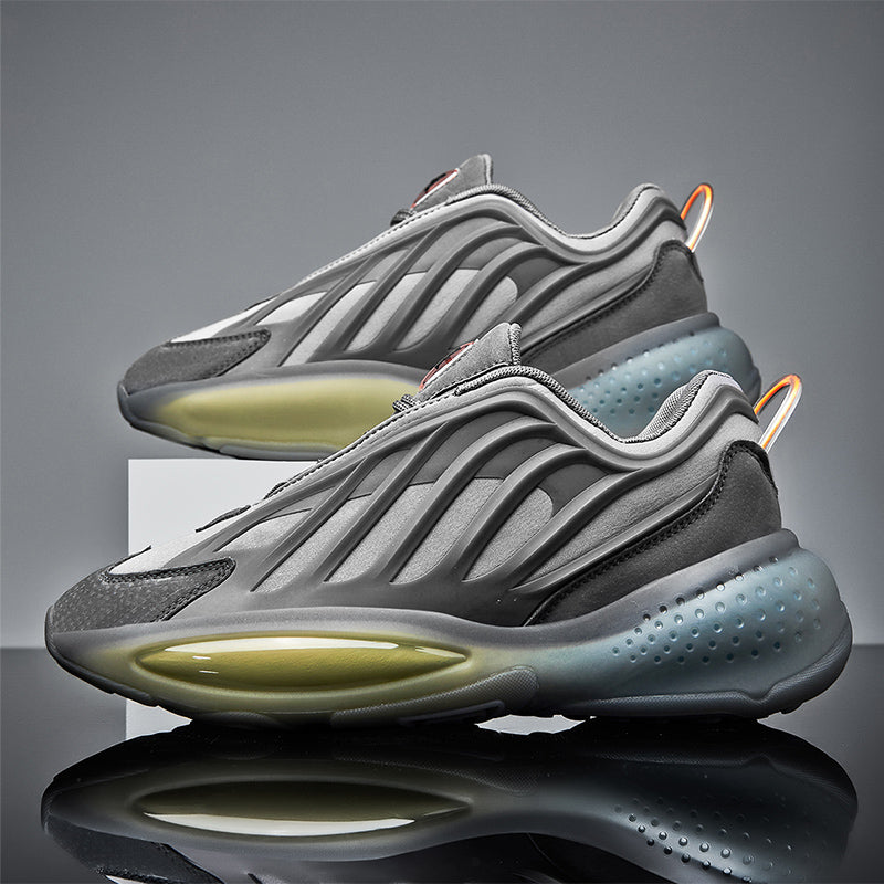 Men's Night Reflective Chunky Shoes – Heightening Sport Running Sneakers