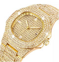 Gold Rush — Full Diamond Iced Out Hip Hop Watch Gold Finish Luxury Timepiece | Black, Gold, Silver, Rose Gold