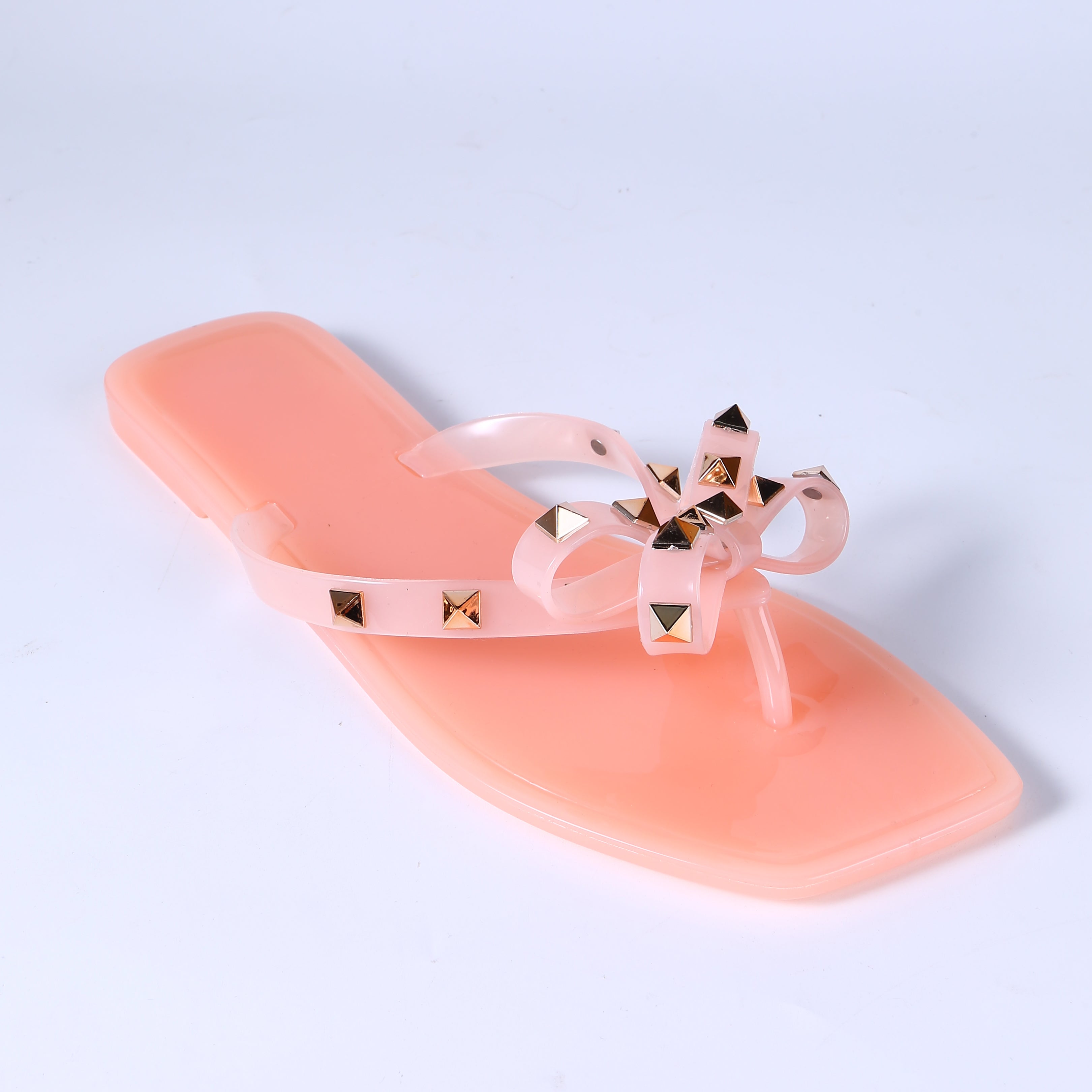 Crystal Jelly Flat Slide Sandals – PVC Flip Flop Slippers