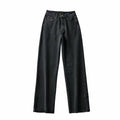 Slit Wide Leg Jeans – Women's Y2K Denim