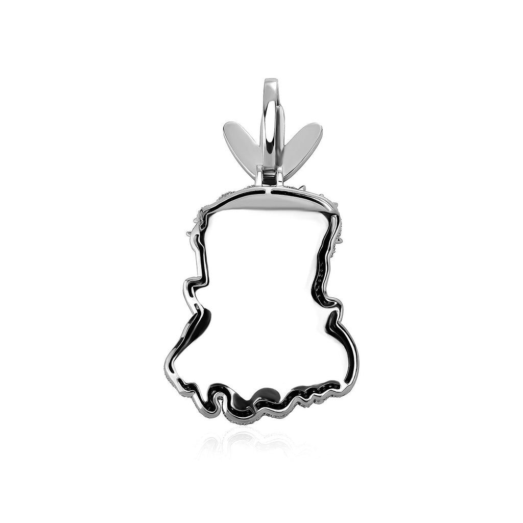 Colorful Drip Oil Diamond Cartoon Head Hip-Hop Pendant