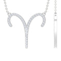 Certified Lab Grown Diamond Aries Astrology Necklace — Fine Zodiac Pendant Jewelry