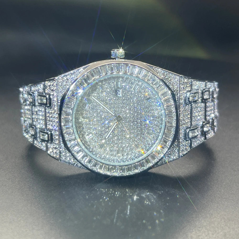 Envy — Green Diamond Men's Watch, Rare Green Colorway, Iced Out Diamond Accents | FireDrips Luxury Streetwear