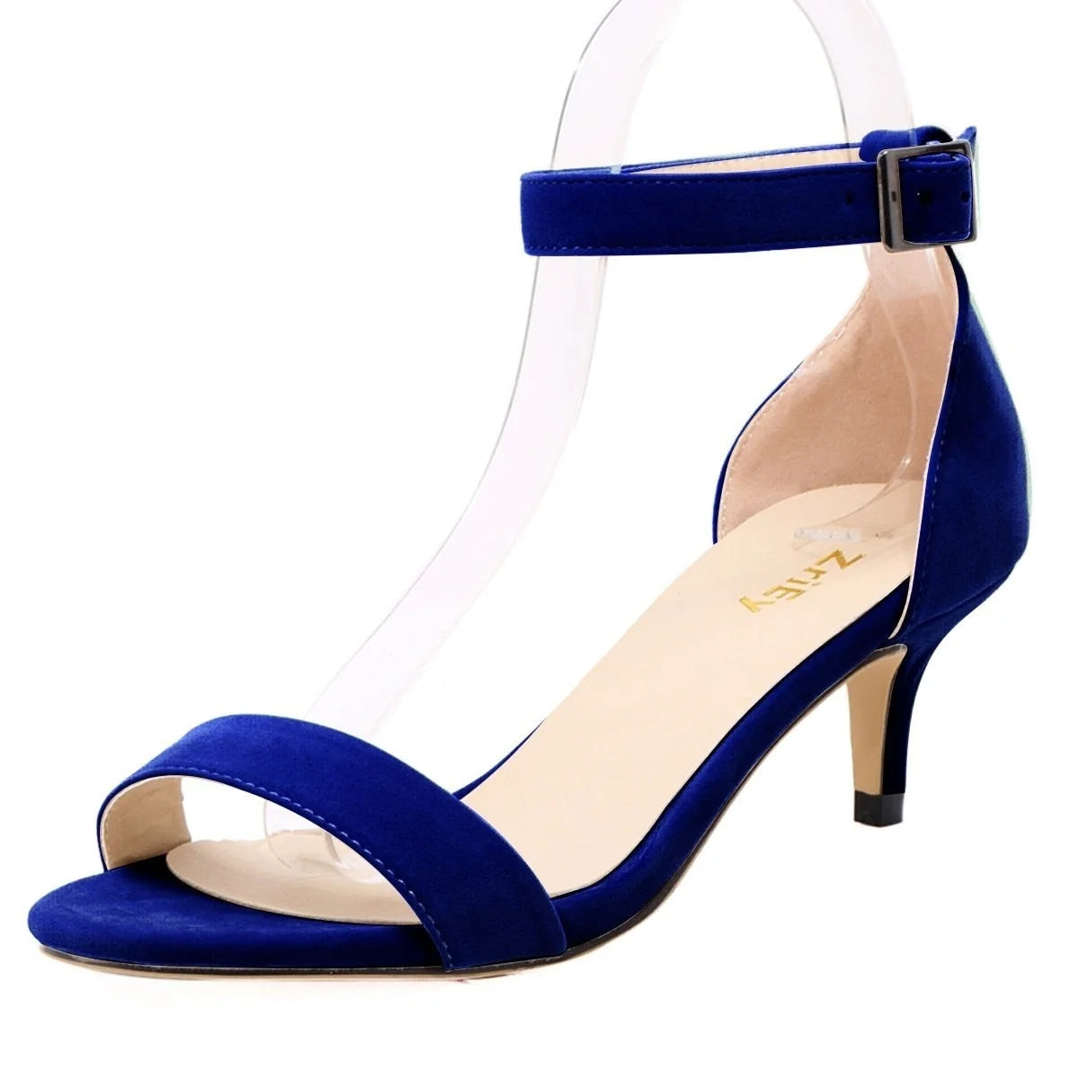 5cm Ankle Strap Heeled Sandals – Peep Toe Party Wedding Shoes
