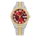 Rhinestone Riot — Retro Oversized Rhinestone Quartz Watch, Stainless Steel Band, 9 Colorways | FireDrips