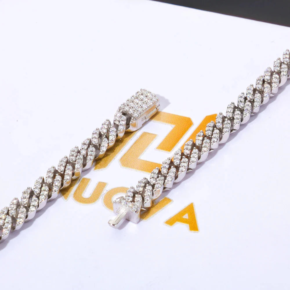 Moissanite Iced-Out Cuban Link Chain Necklace