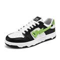 Retro Heart Pattern Skateboard Shoes — Y2K Fashion Sneakers