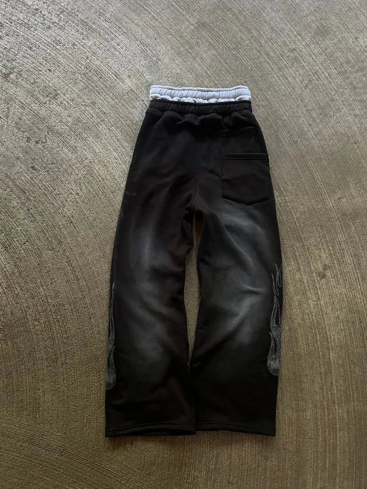 Loose Straight Wide Leg Pants – Women's Korean Street Style