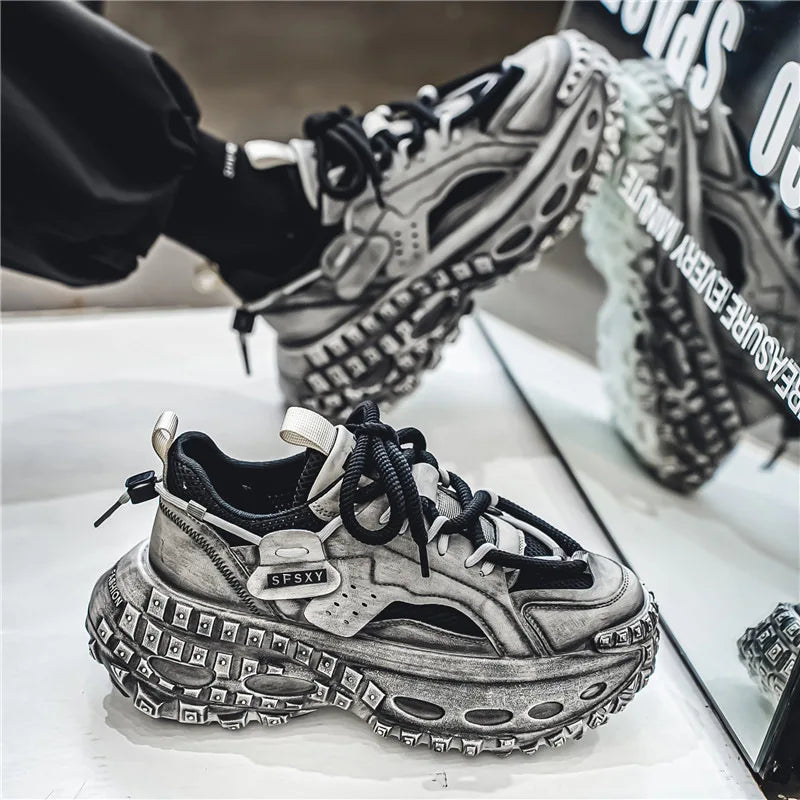 ROYTINKO Chunky Sneakers – Thick Sole Shock Absorption Sport Running Shoes