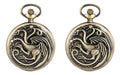 Three-Headed Dragon Pocket Watch — Vintage Bronze Quartz Fob Watch with Necklace Chain | FireDrips