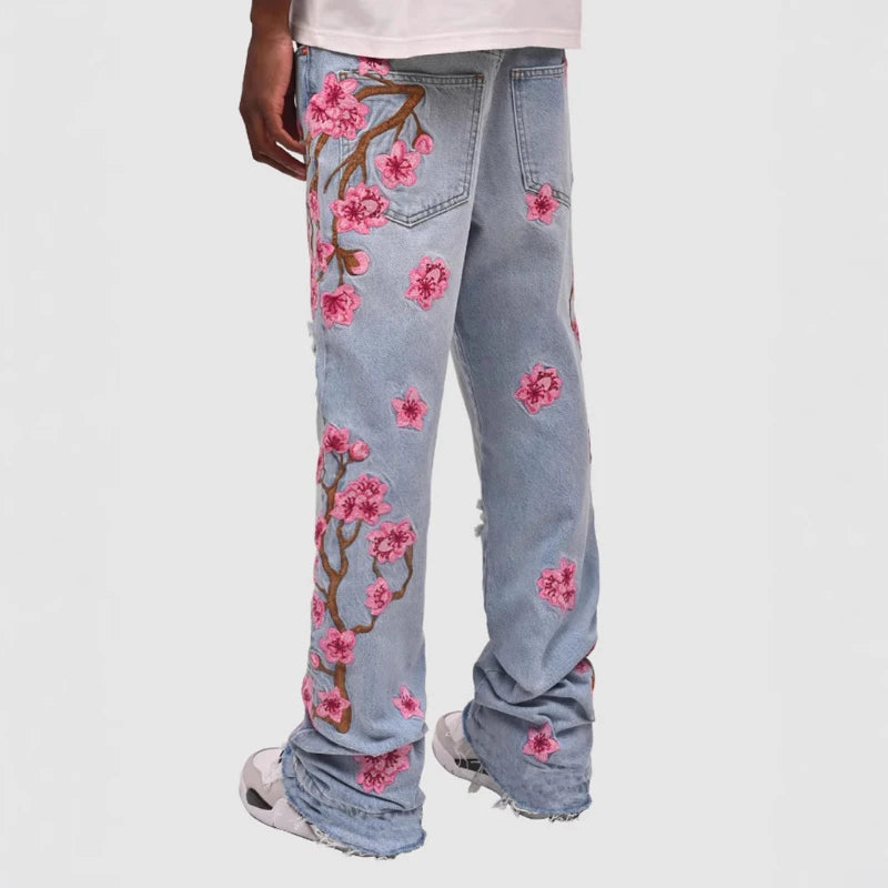 Sakura Cherry Blossom Jeans